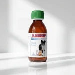 Флакон орального розчину Asbrip Pets (150 мл). Ефективна формула з антиоксидантами для очищення дихальних шляхів та зміцнення імунітету.