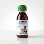 Флакон орального розчину Viusid Pets (150 мл) з мірним ковпачком. Потужний імуномодулятор та антиоксидант для підтримки здоров'я тварин.