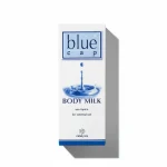 Зовнішня упаковка молочка Blue Cap. Засіб для зовнішнього застосування, рекомендований при схильності до псоріазу та дерматитів.