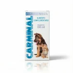 Упаковка Carminal Pets (150 мл). Додатковий корм у формі орального розчину для собак та котів, призначений для покращення травлення та усунення газів.
