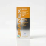 Помаранчево-срібляста коробка спрею Granex (Catalysis) для шкіри з тенденцією до появи акне.