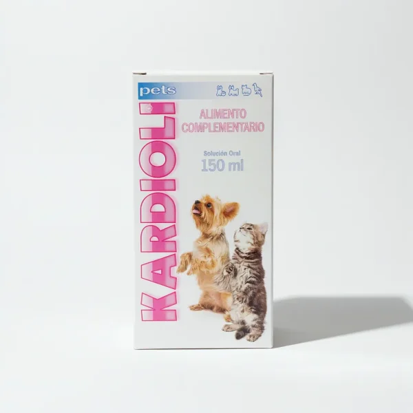 Упаковка Kardioli Pets (150 мл). Додатковий корм для собак та котів, розроблений для підтримки серцево-судинної системи.