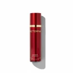 Ізольоване фото червоного флакона крему Retorna з дозатором на білому фоні.