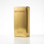 Золотиста коробка антивікової сироватки Retorna об'ємом 30 мл.