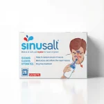 Фронтальний вигляд упаковки пакетів Sinusalt (26 шт). Засіб очищує, зволожує та пом'якшує слизову оболонку носа.