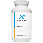 Банка Bio C 1:1 Xymogen (90 вегетаріанських капсул). Комплекс вітаміну С та біофлавоноїдів ("Featuring Vitamin C and Bioflavonoids").