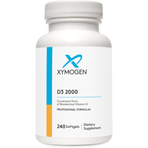 Банка D3 2000 Xymogen (120 м'яких капсул). Зручна форма біоідентичного вітаміну D ("Convenient Form of Bioidentical Vitamin D").